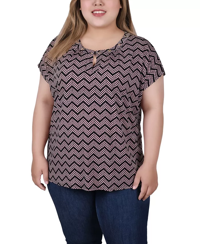 Топ с удлиненными рукавами и люверсами больших размеров NY Collection, мультиколор
Топ с удлиненными рукавами и люверсами больших размеров NY Collection, мультиколор