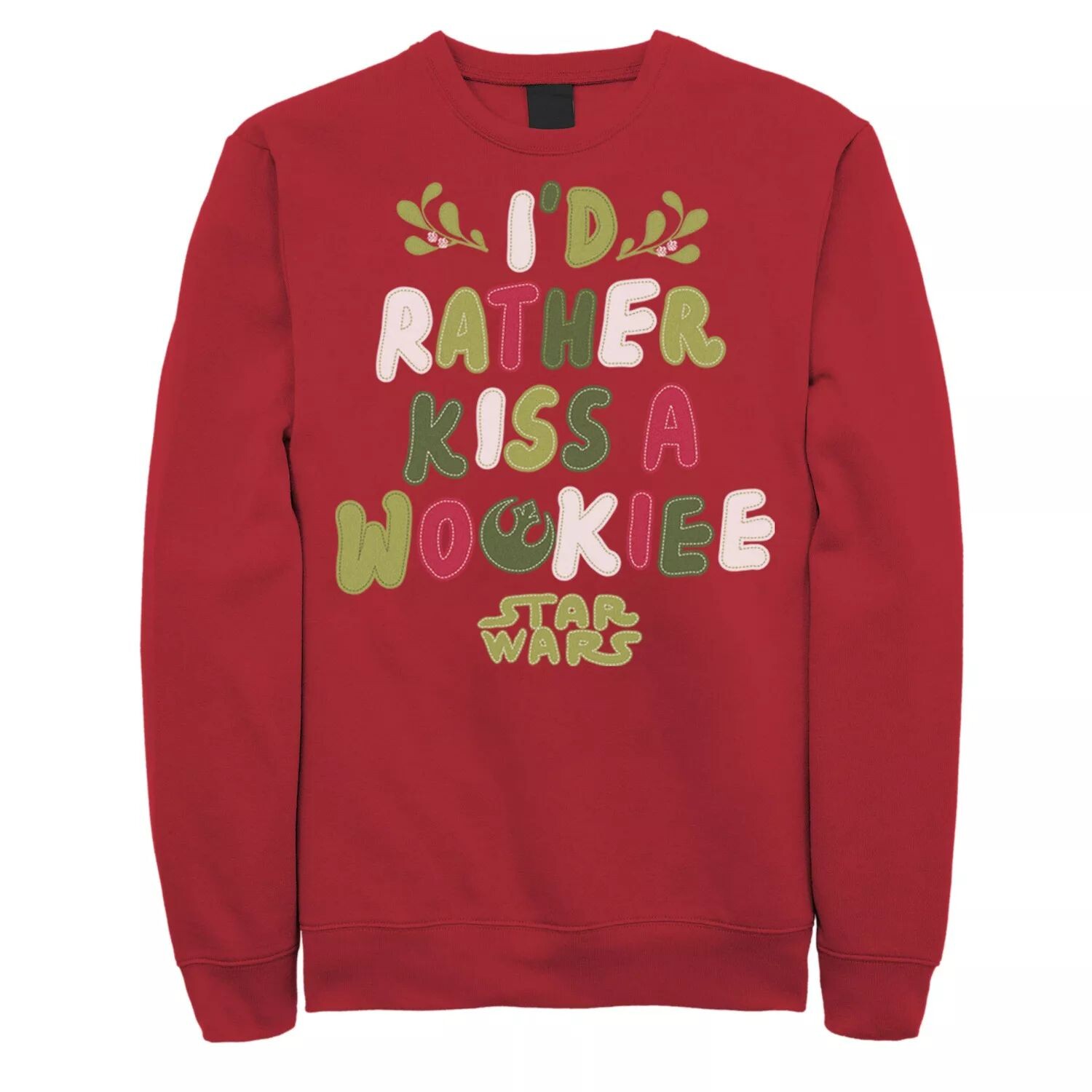 Мужской флисовый пуловер с рождественским принтом «Rather Kiss A Wookie» Star Wars
Мужской флисовый пуловер с рождественским принтом «Rather Kiss A Wookie» Star Wars