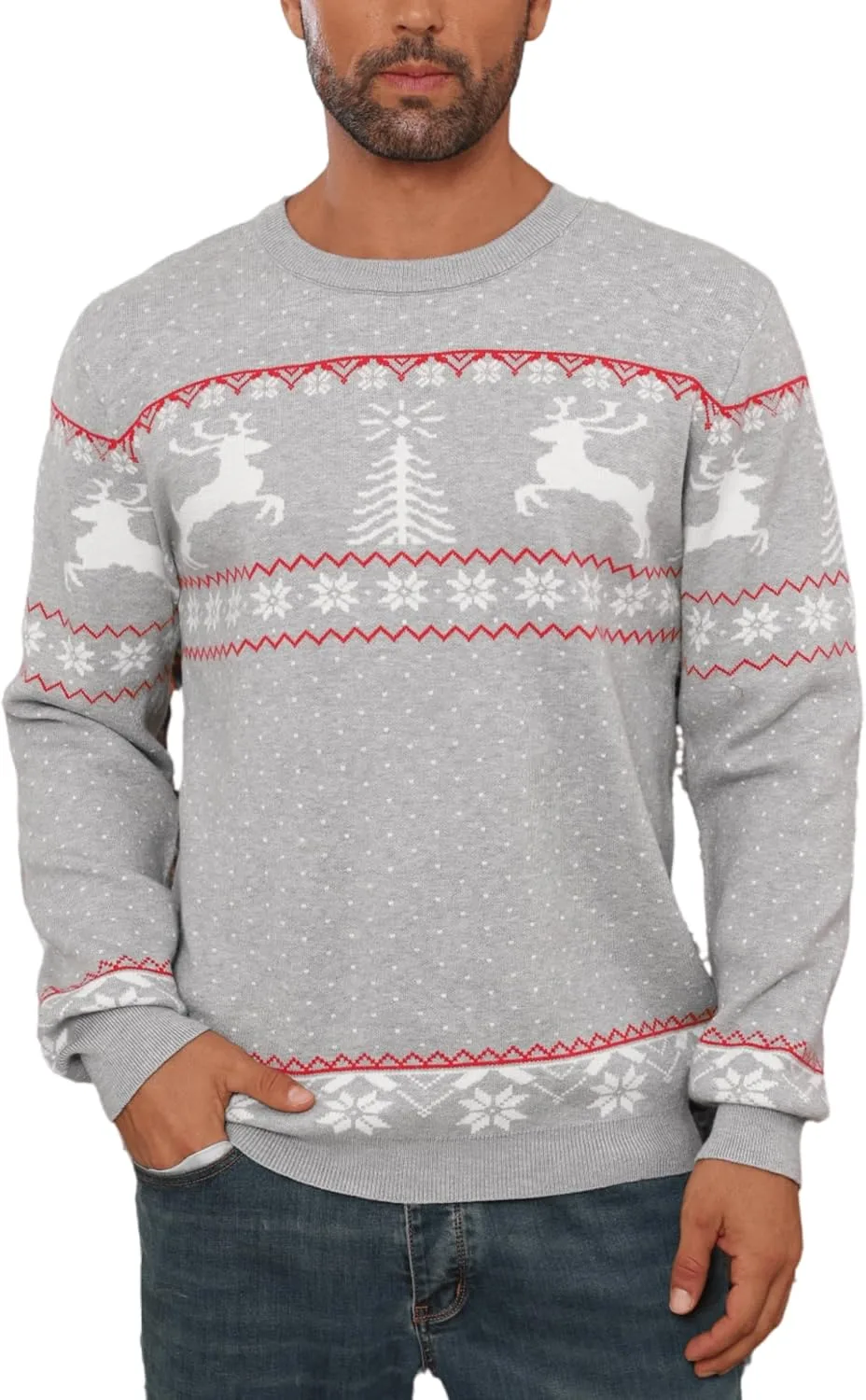 Женский свитер с воротником-стойкой и рождественским снежинками Enjyam
Женский свитер с воротником-стойкой и рождественским снежинками Enjyam