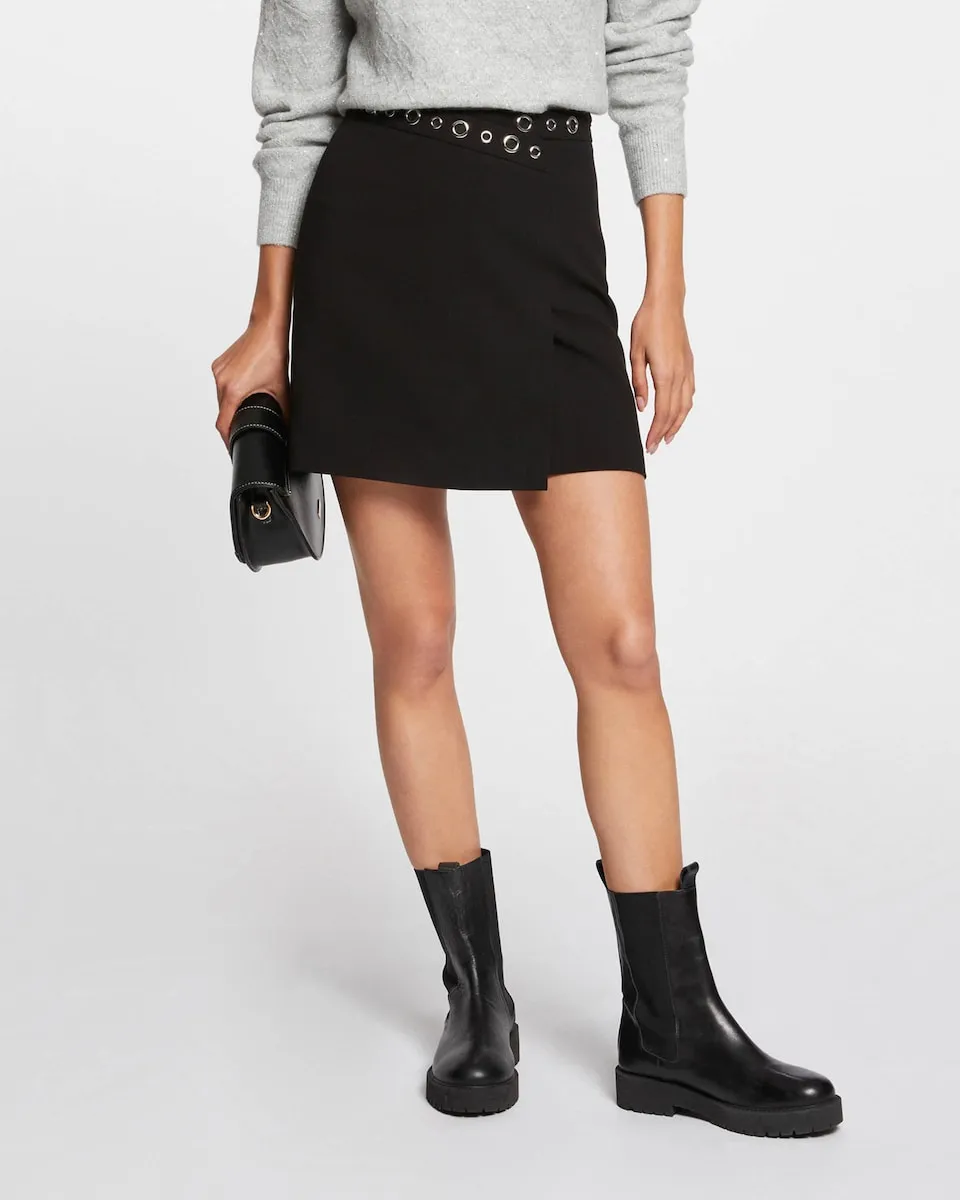 Короткая юбка с люверсами Morgan, черный
Короткая юбка с люверсами Morgan, черный