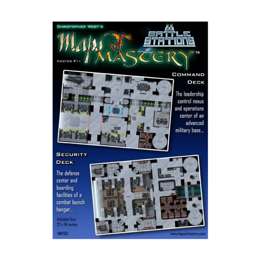 Плакат-карта № 11 — Боевые станции, колода управления и безопасности, Maps of Mastery
Плакат-карта № 11 — Боевые станции, колода управления и безопасности, Maps of Mastery