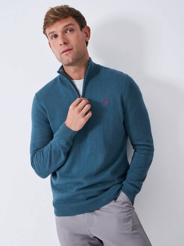 Хлопковый джемпер с полузастежкой Crew Clothing, Cobalt Blue
Хлопковый джемпер с полузастежкой Crew Clothing, Cobalt Blue