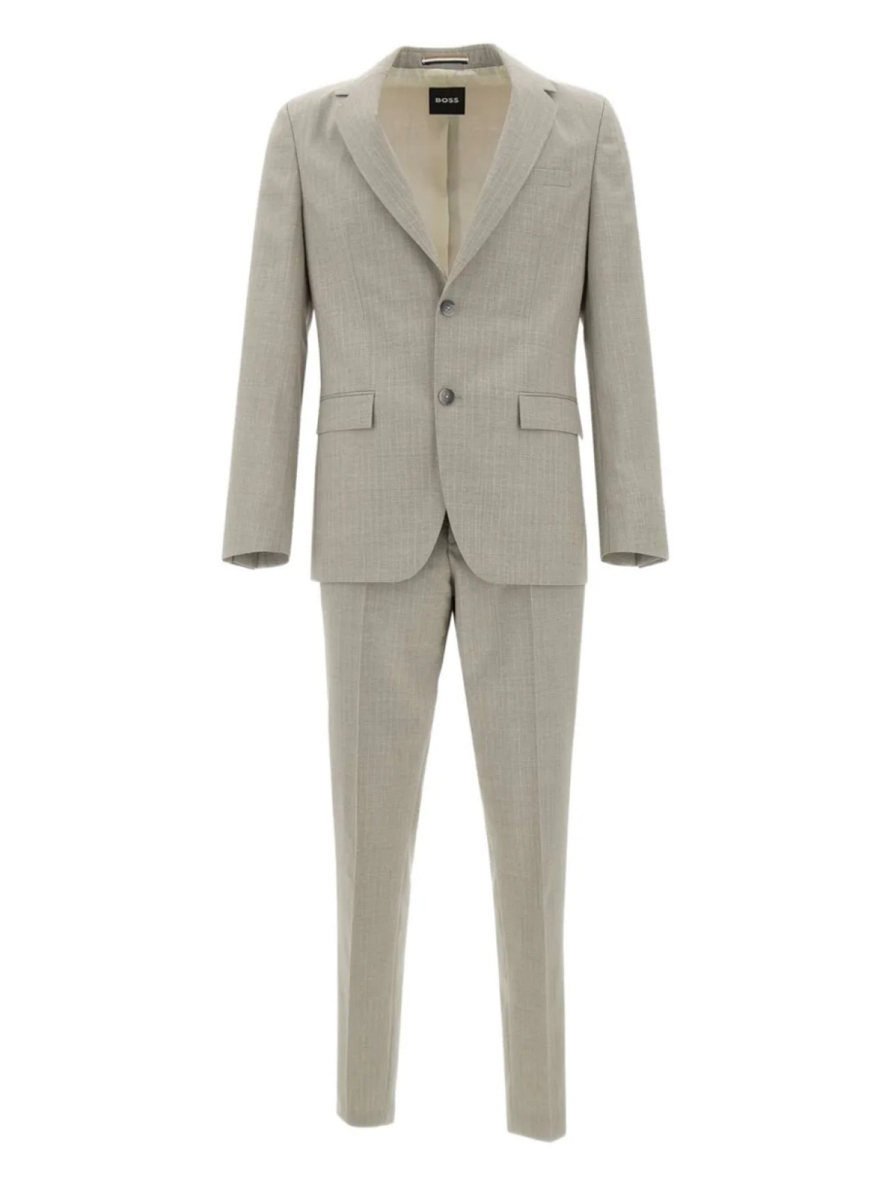 Однобортный костюм BOSS, нейтральный
Однобортный костюм BOSS, нейтральный