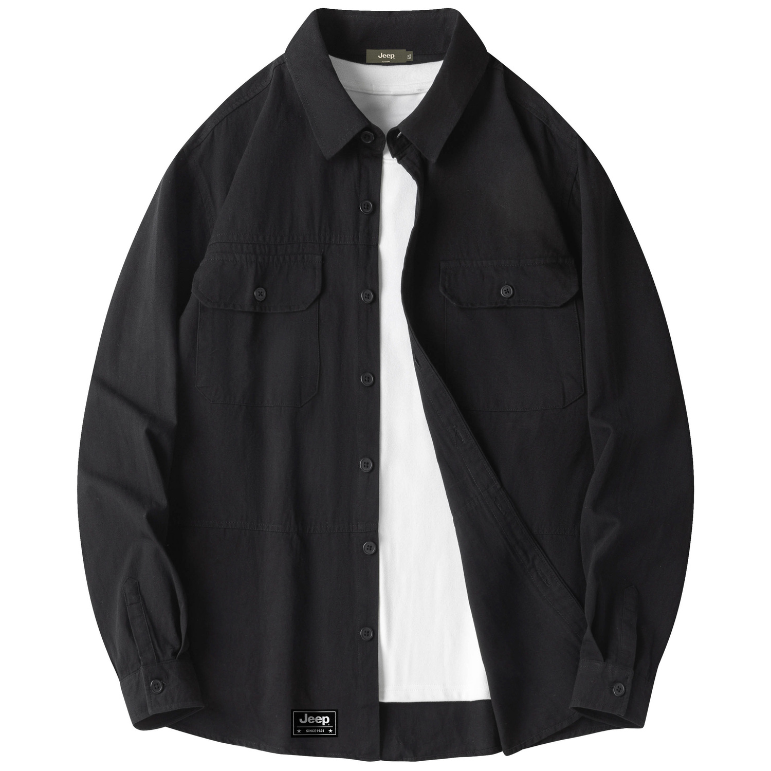 Рубашка унисекс Jeep, черный
Рубашка унисекс Jeep, черный