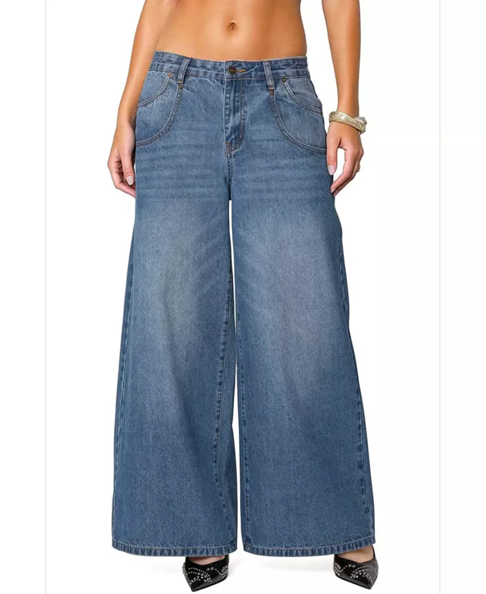 Женские джинсы Jayden с низкой талией Edikted, синий 
Женские джинсы Jayden с низкой талией Edikted, синий