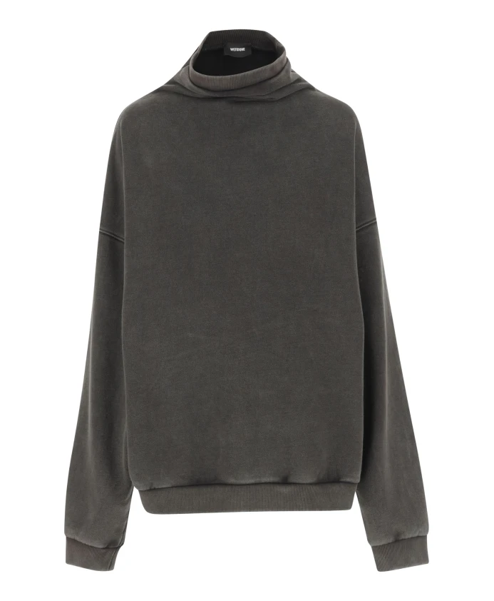 Хлопковая толстовка с высоким воротником, серая We11Done, серый
Хлопковая толстовка с высоким воротником, серая We11Done, серый