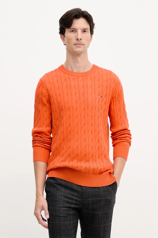 Хлопковый свитер Tommy Hilfiger, оранжевый
Хлопковый свитер Tommy Hilfiger, оранжевый