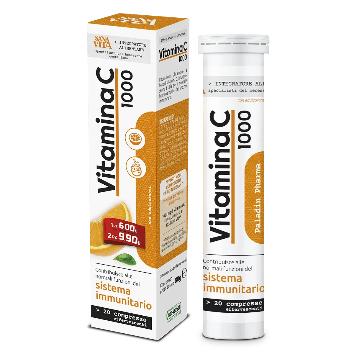 Sanavita Витамин С, 20 шипучих таблеток Sana Vita
Sanavita Витамин С, 20 шипучих таблеток Sana Vita