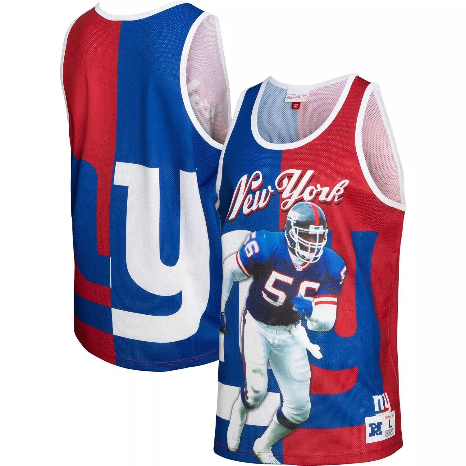 Мужская майка с рисунком Mitchell & Ness Lawrence Taylor Royal/Red New York Giants Retired Player
Мужская майка с рисунком Mitchell & Ness Lawrence Taylor Royal/Red New York Giants Retired Player