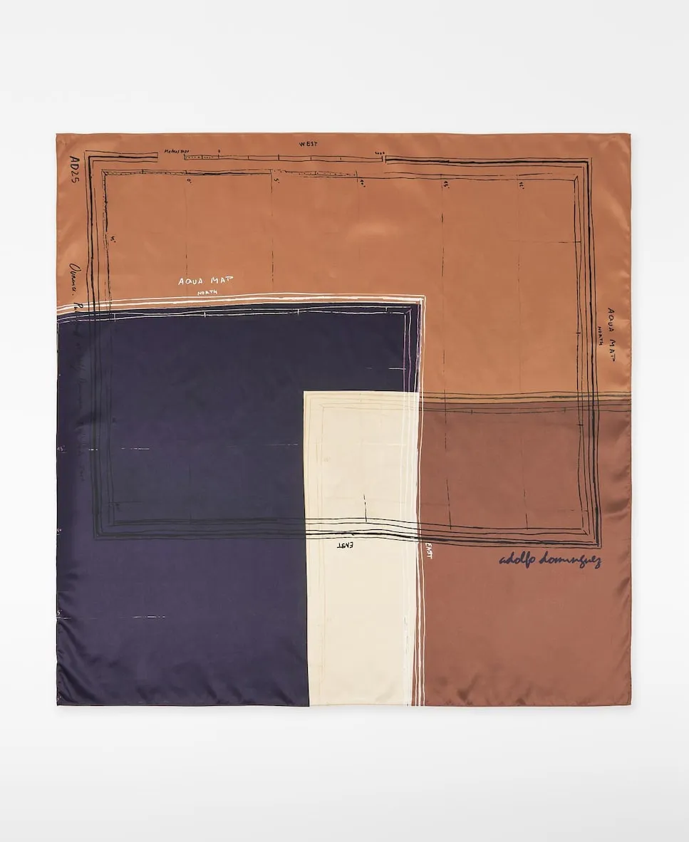 Женский квадратный платок с принтом карты Adolfo Dominguez, темно-синий
Женский квадратный платок с принтом карты Adolfo Dominguez, темно-синий