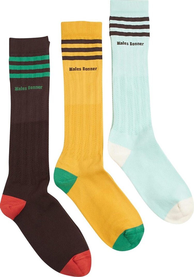 Носки adidas x Wales Bonner Crochet (3 Pack) 'Yellow/Turquoise/Brown', разноцветный 
Носки adidas x Wales Bonner Crochet (3 Pack) 'Yellow/Turquoise/Brown', разноцветный