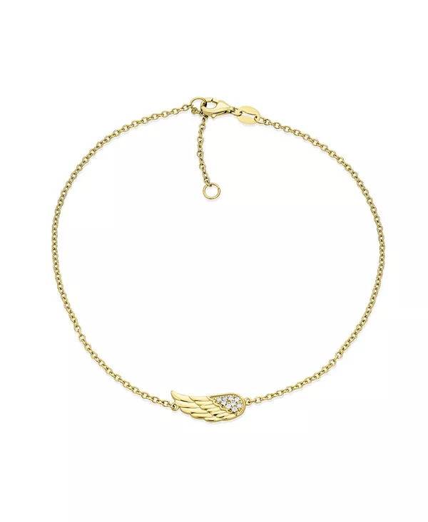 Браслет на лодыжку с крыльями духовного ангела-хранителя из стерлингового серебра Bling Jewelry, gold
Браслет на лодыжку с крыльями духовного ангела-хранителя из стерлингового серебра Bling Jewelry, gold