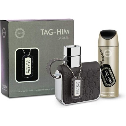 Мужская парфюмерная вода Armaf Tag Him Pour Homme Eau De Parfum 100ml and Perfume Body Spray 200ml Gift Set for Men
Мужская парфюмерная вода Armaf Tag Him Pour Homme Eau De Parfum 100ml and Perfume Body Spray 200ml Gift Set for Men