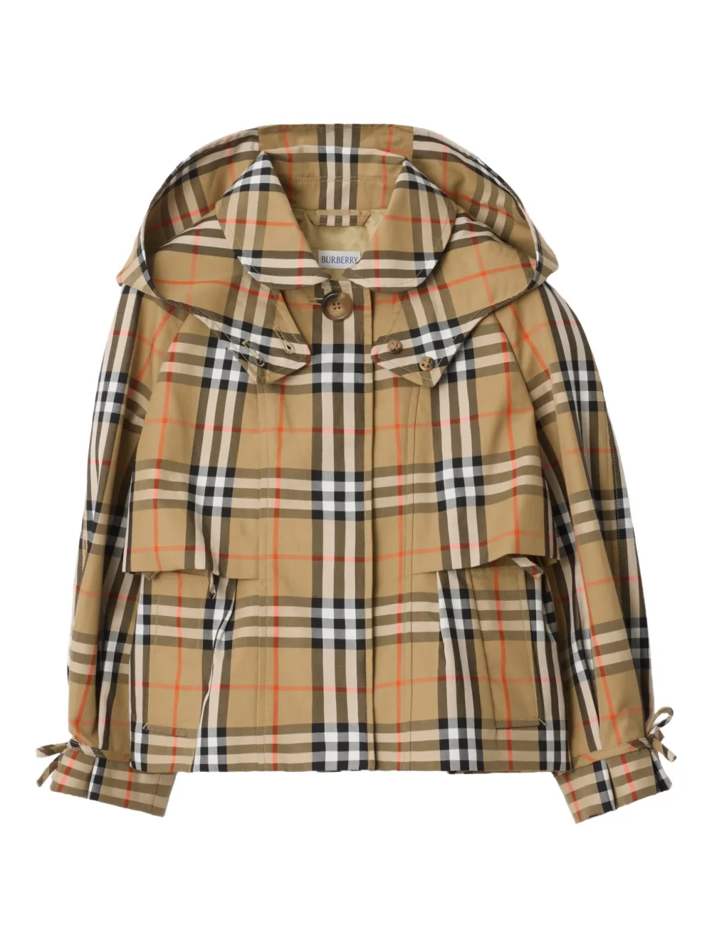 Плащ с капюшоном Check Burberry Kids, бежевый
Плащ с капюшоном Check Burberry Kids, бежевый