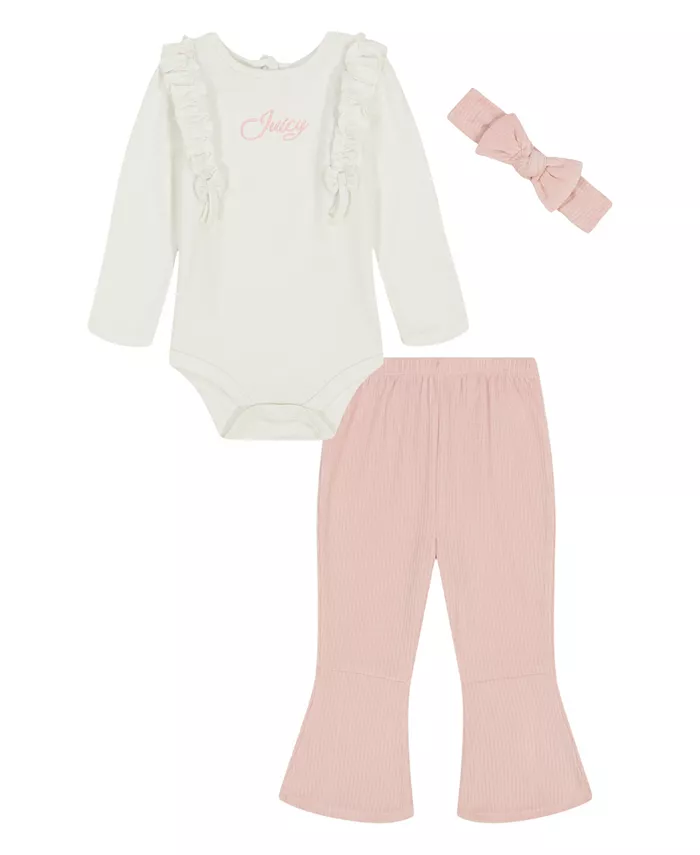 Комплект из 3 предметов для девочек: боди, штаны и повязка на голову Juicy
Комплект из 3 предметов для девочек: боди, штаны и повязка на голову Juicy