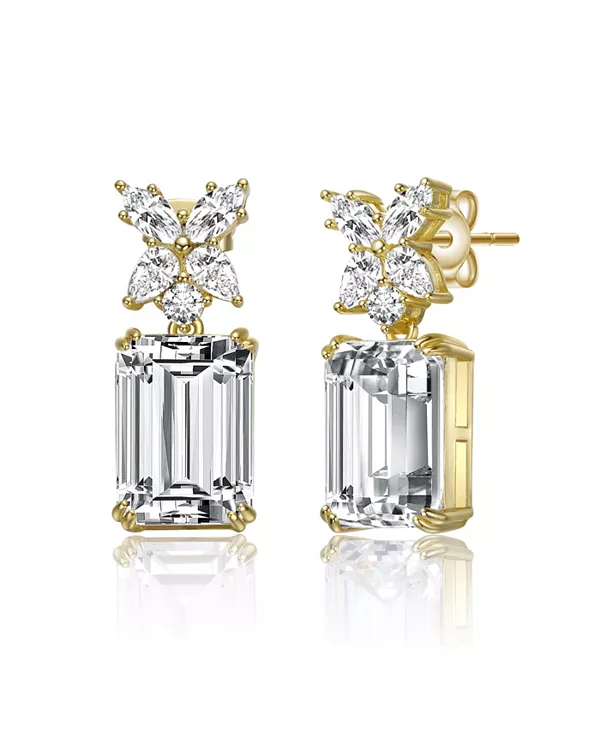 Серьги-Подвески с кубическим цирконием, покрытым 14-каратным золотом Rachel Glauber, gold
Серьги-Подвески с кубическим цирконием, покрытым 14-каратным золотом Rachel Glauber, gold