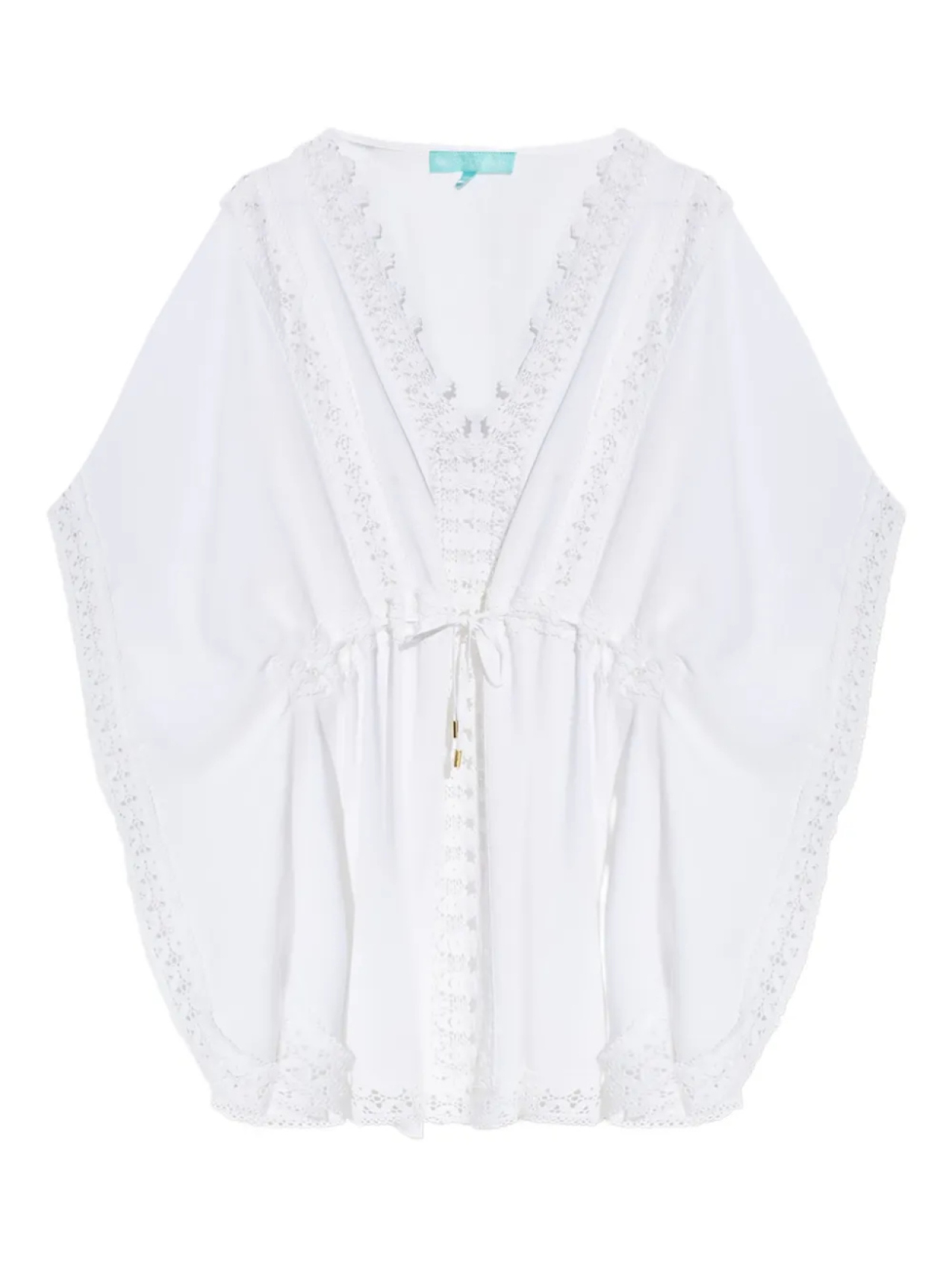 Накидка с вышитой кружевной отделкой Melissa Odabash, белый
Накидка с вышитой кружевной отделкой Melissa Odabash, белый