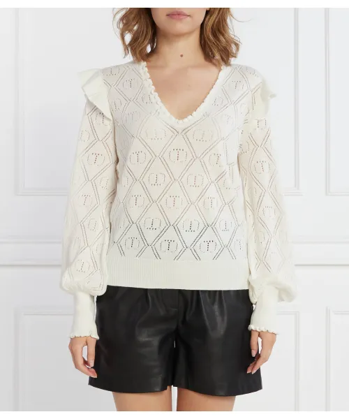 Свитер Regular fit Twin-Set, белый
Свитер Regular fit Twin-Set, белый