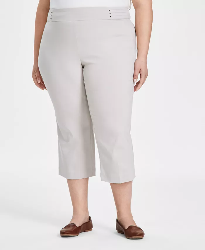 Капри с контролем живота больших размеров на резинке JM Collection, коричневый/бежевый
Капри с контролем живота больших размеров на резинке JM Collection, коричневый/бежевый