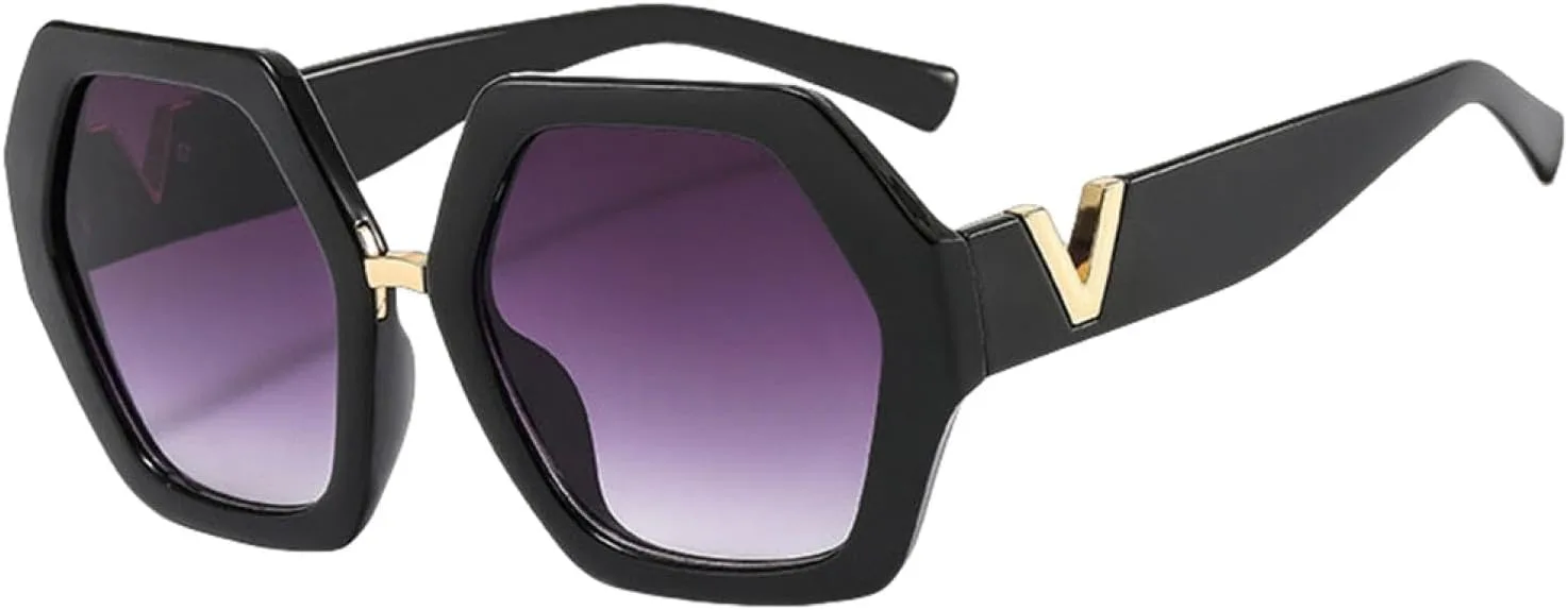 Крупные солнцезащитные очки Polygon для женщин, модные цветные линзы с градиентным покрытием, защита от УФ-излучения UV400 (черно-серые) HHZZYVY, Black Gray
Крупные солнцезащитные очки Polygon для женщин, модные цветные линзы с градиентным покрытием, защита от УФ-излучения UV400 (черно-серые) HHZZYVY, Black Gray