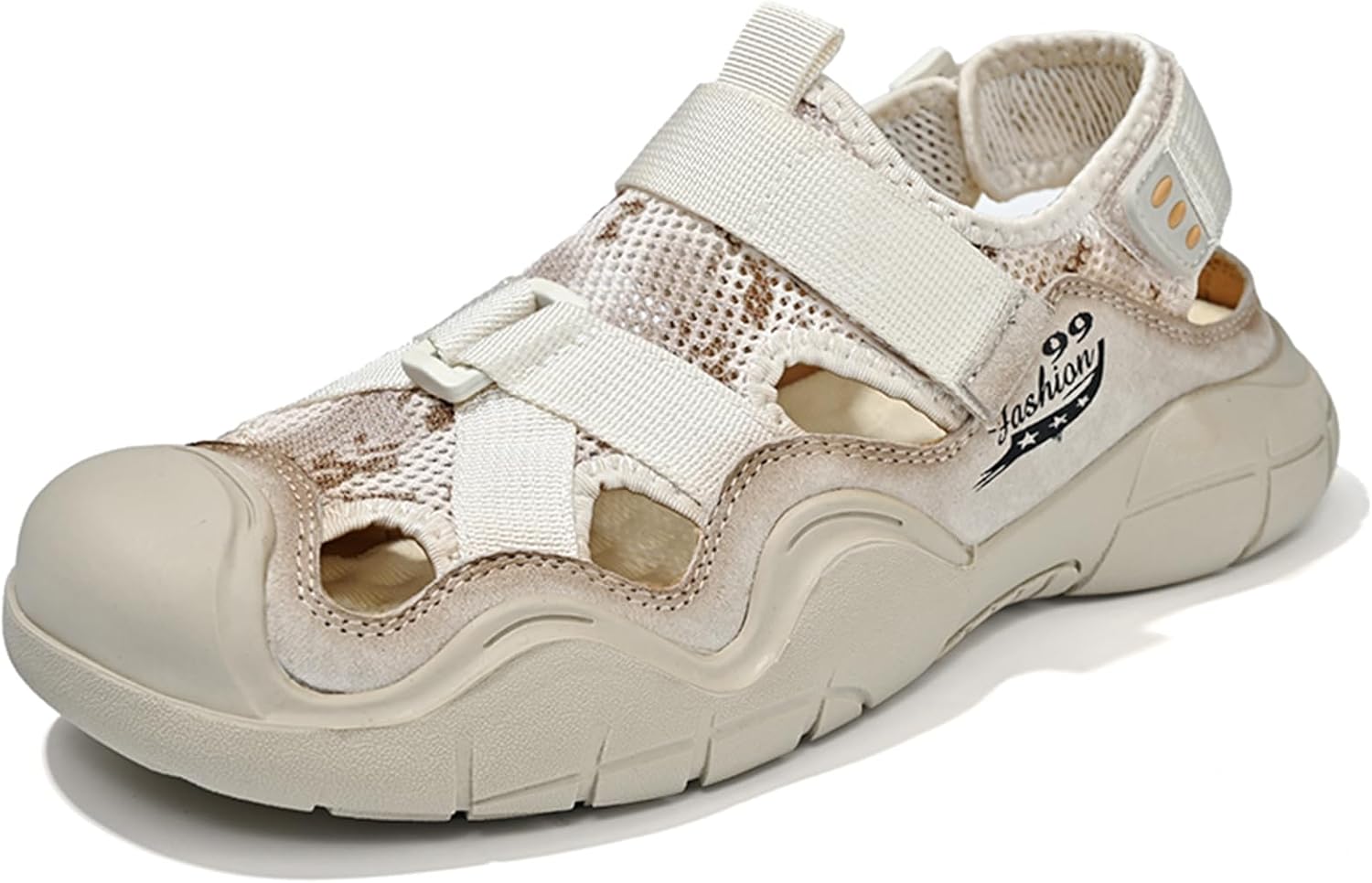 Мужские сандалии летние для улицы, нескользящие походные туфли, кожаные, сетчатые, дышащие, повседневные пляжные мужские обувь Abborora, Sand
Мужские сандалии летние для улицы, нескользящие походные туфли, кожаные, сетчатые, дышащие, повседневные пляжные мужские обувь Abborora, Sand