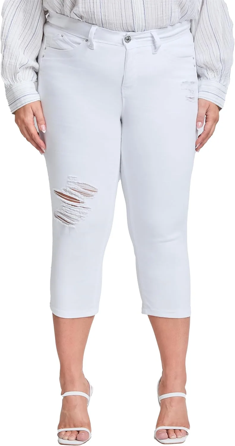 Royalty for Me Women's YMI Jeans Plus Size Sustainable Mid Rise Capri
Royalty for Me Women's YMI Jeans Plus Size Sustainable Mid Rise Capri