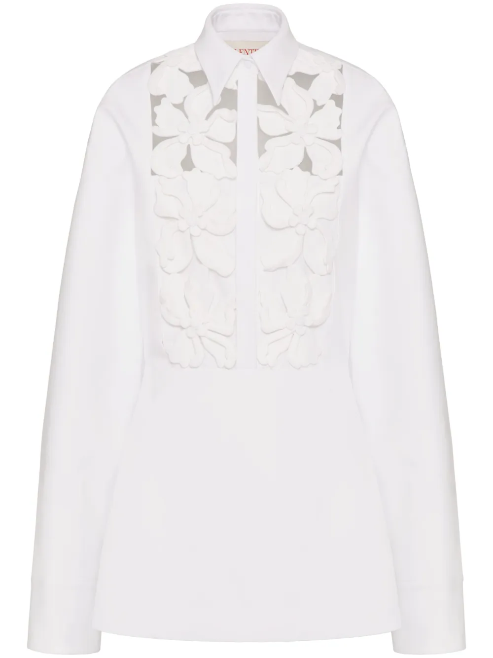 Платье-рубашка с цветочной вышивкой и вырезами VALENTINO GARAVANI, белый
Платье-рубашка с цветочной вышивкой и вырезами VALENTINO GARAVANI, белый
