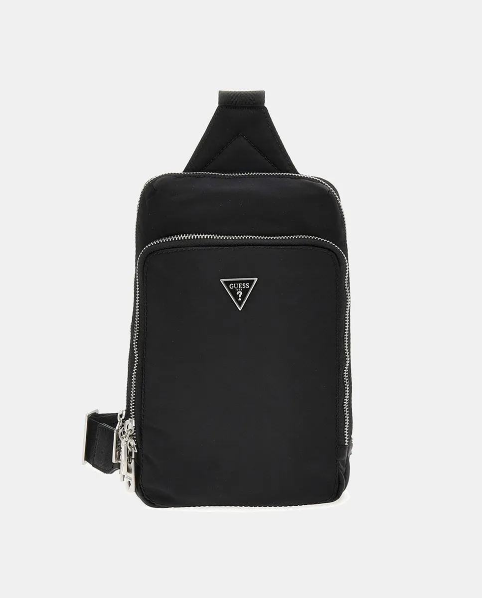 Мужская сумка через плечо с металлическим логотипом Guess, черный
Мужская сумка через плечо с металлическим логотипом Guess, черный