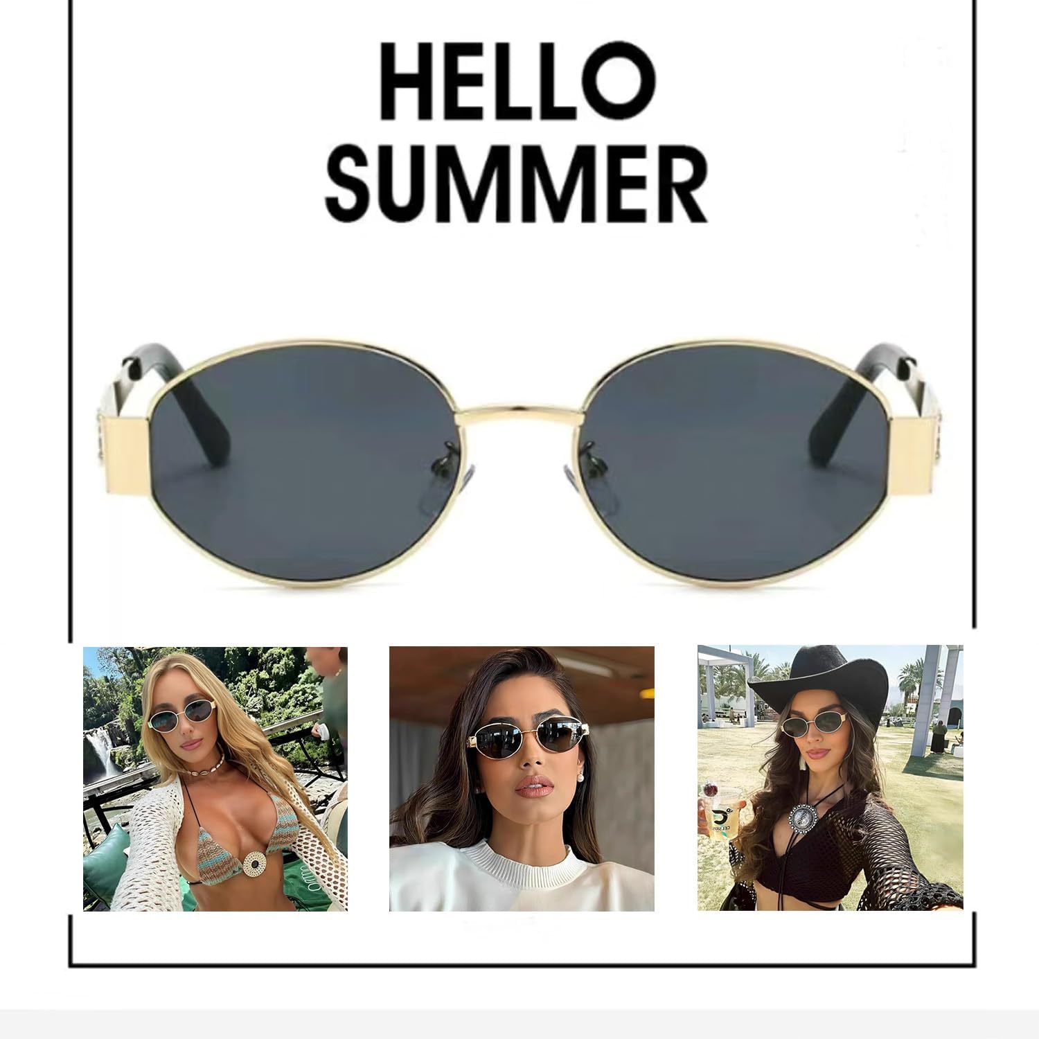 Солнцезащитные очки для женщин - Ретро овальные солнцезащитные очки - Модные классические солнцезащитные очки с защитой UV400, стильные очки 2025 года Eaigbaozz, Green
Солнцезащитные очки для женщин - Ретро овальные солнцезащитные очки - Модные классические солнцезащитные очки с защитой UV400, стильные очки 2025 года Eaigbaozz, Green