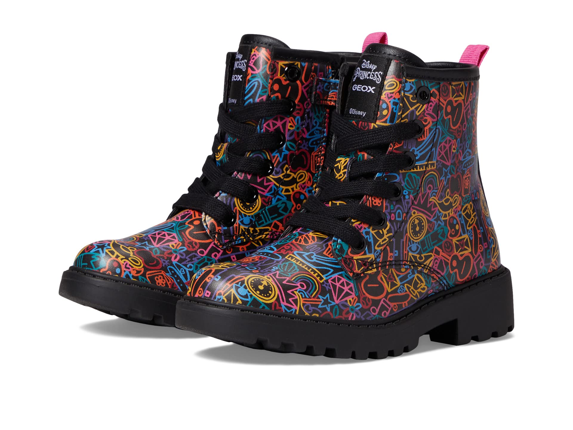 Ботинки Geox Kids Casey 47, Black/Multicolor 
Ботинки Geox Kids Casey 47, Black/Multicolor