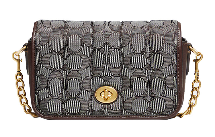 COACH Маленькая холщовая сумка с кожаными вставками
COACH Маленькая холщовая сумка с кожаными вставками