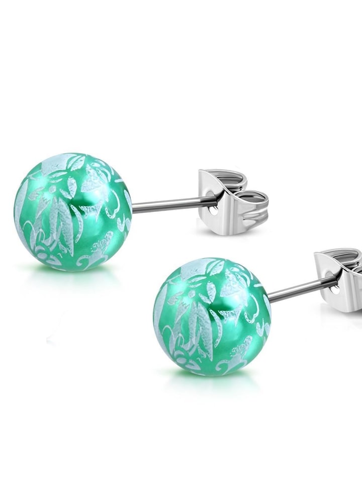 Bungsa Бирюзовые серьги-гвоздики
Bungsa Бирюзовые серьги-гвоздики