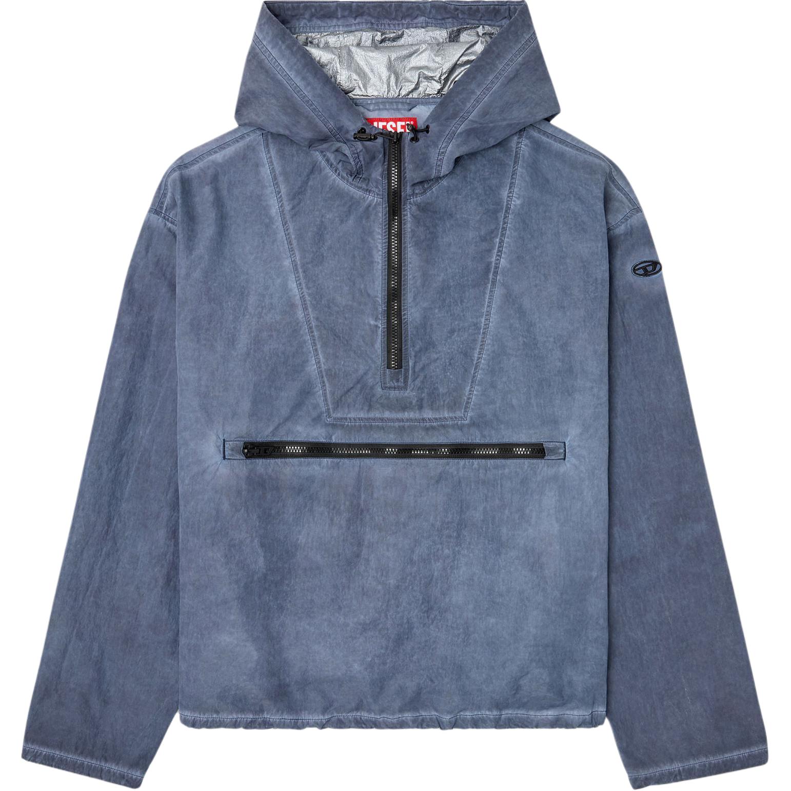 DIESEL Складная куртка анорак с капюшоном, Blue
DIESEL Складная куртка анорак с капюшоном, Blue