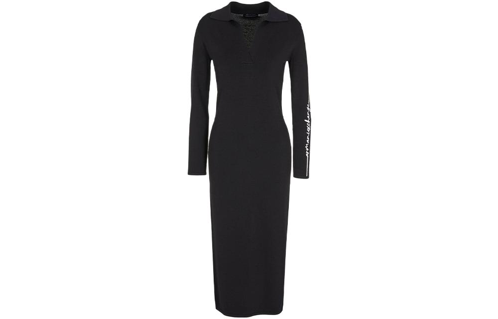 Футболка с полуоткрытым воротником приталенная с длинными рукавами женская черная ARMANI EXCHANGE
Футболка с полуоткрытым воротником приталенная с длинными рукавами женская черная ARMANI EXCHANGE