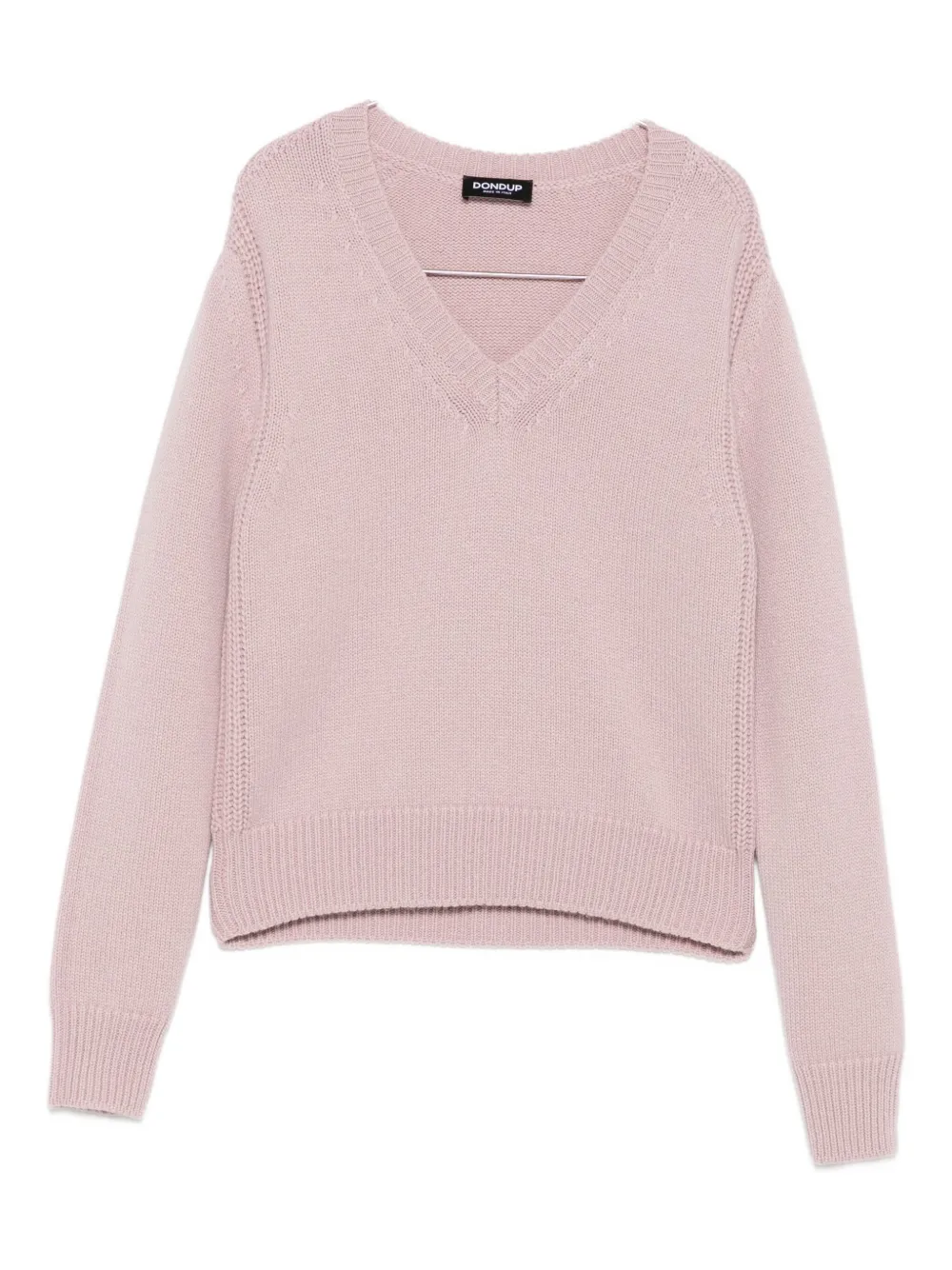 Свитер с V-образным вырезом DONDUP, розовый 
Свитер с V-образным вырезом DONDUP, розовый