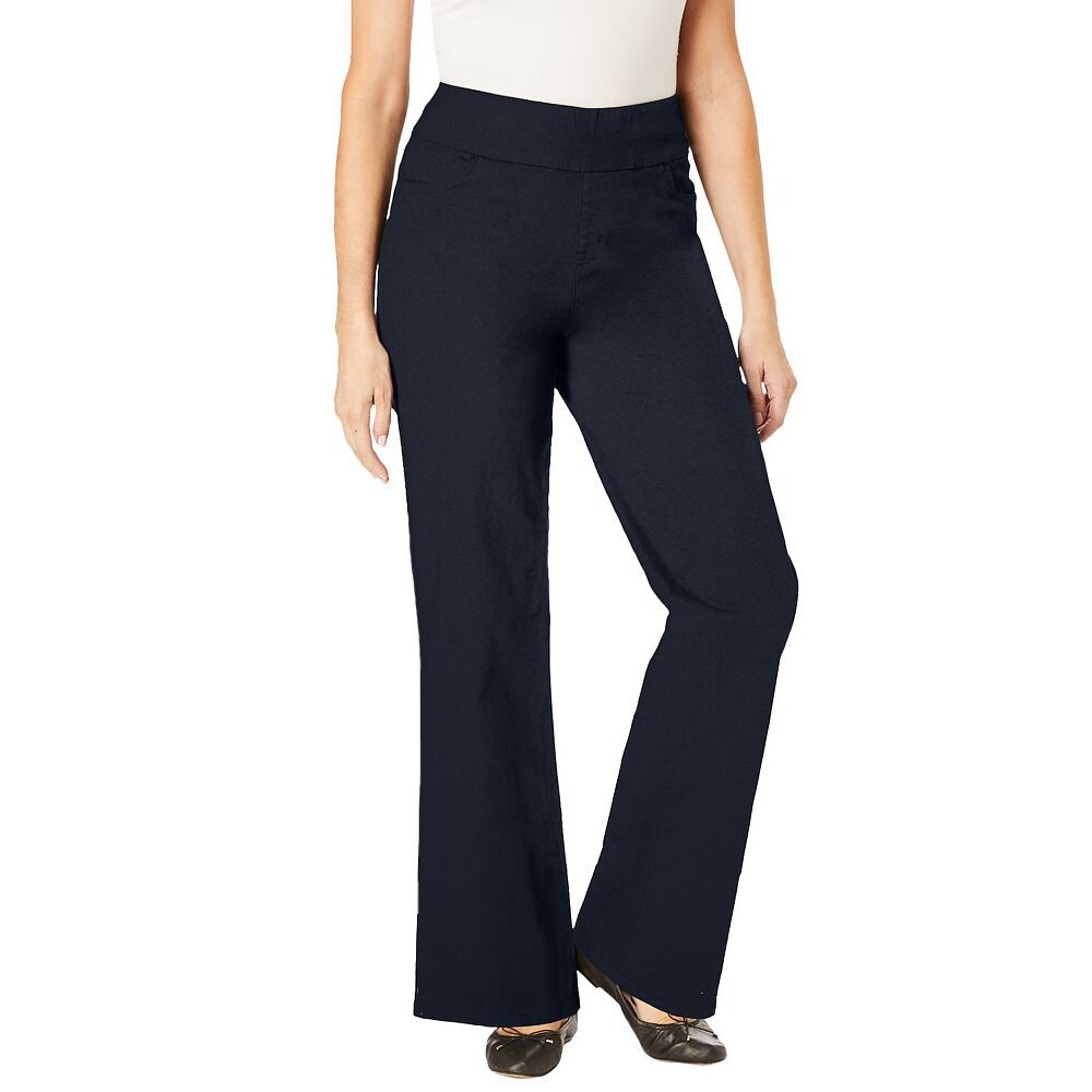 Женщина в женских джинсовых джинсах гибкого кроя больших размеров с широкими штанинами Woman Within, черный
Женщина в женских джинсовых джинсах гибкого кроя больших размеров с широкими штанинами Woman Within, черный