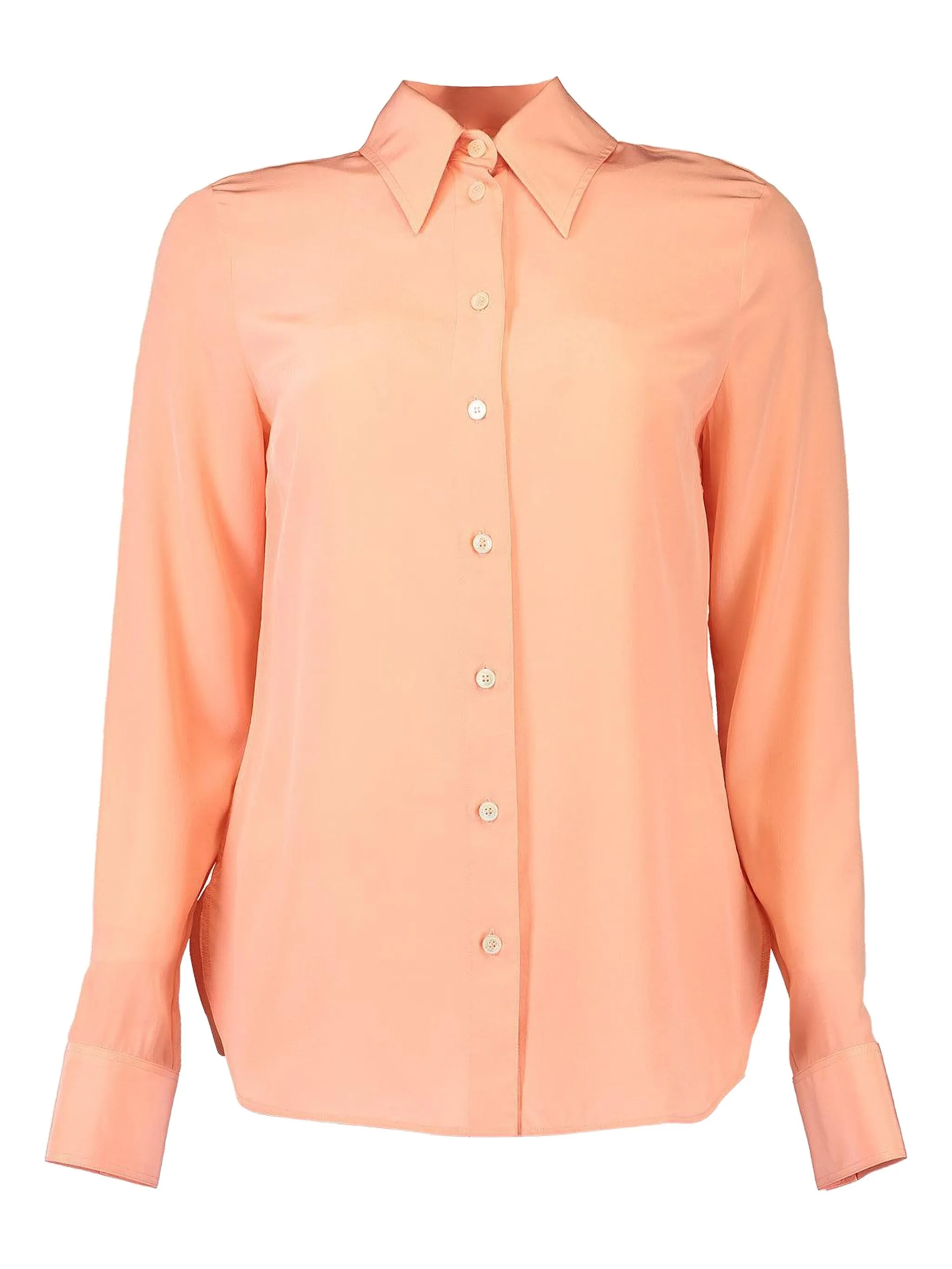 Шелковая рубашка с классическим воротником Stella Mccartney, розовый
Шелковая рубашка с классическим воротником Stella Mccartney, розовый