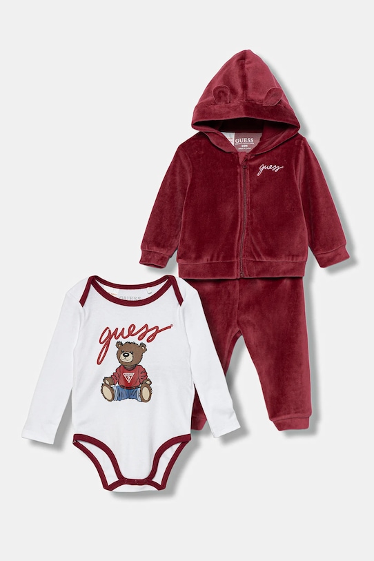 Детский спортивный костюм из 3 пар Guess, бордовый
Детский спортивный костюм из 3 пар Guess, бордовый