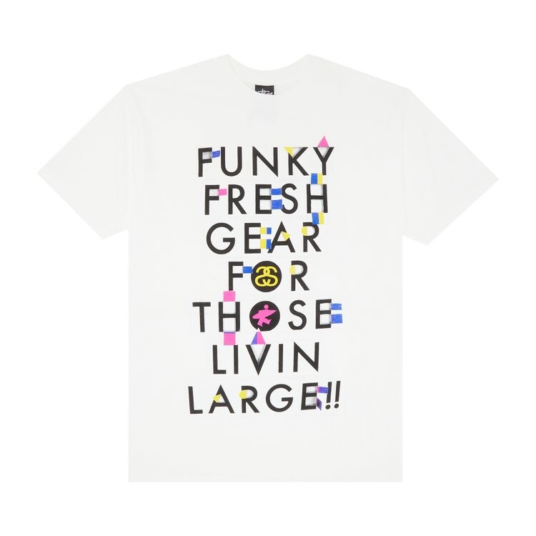 Футболка Stussy Funky Fresh Gear For Those Livin Large!! 'White', белый
Футболка Stussy Funky Fresh Gear For Those Livin Large!! 'White', белый