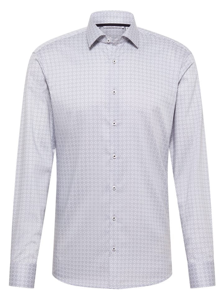 Eterna Приталенная рубашка серебристого цвета
Eterna Приталенная рубашка серебристого цвета