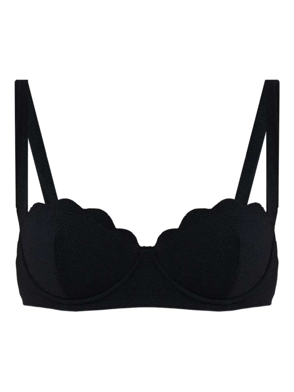 Верх бикини с фестончатым краем в северном стиле Marysia, черный
Верх бикини с фестончатым краем в северном стиле Marysia, черный