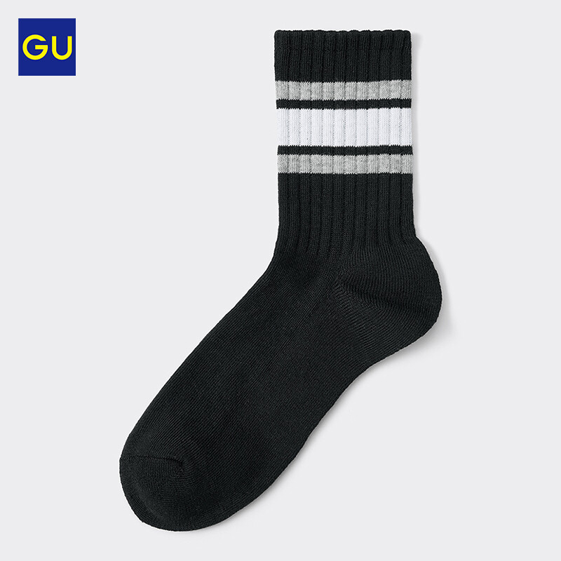 Носки высокие GU в полоску, черный
Носки высокие GU в полоску, черный