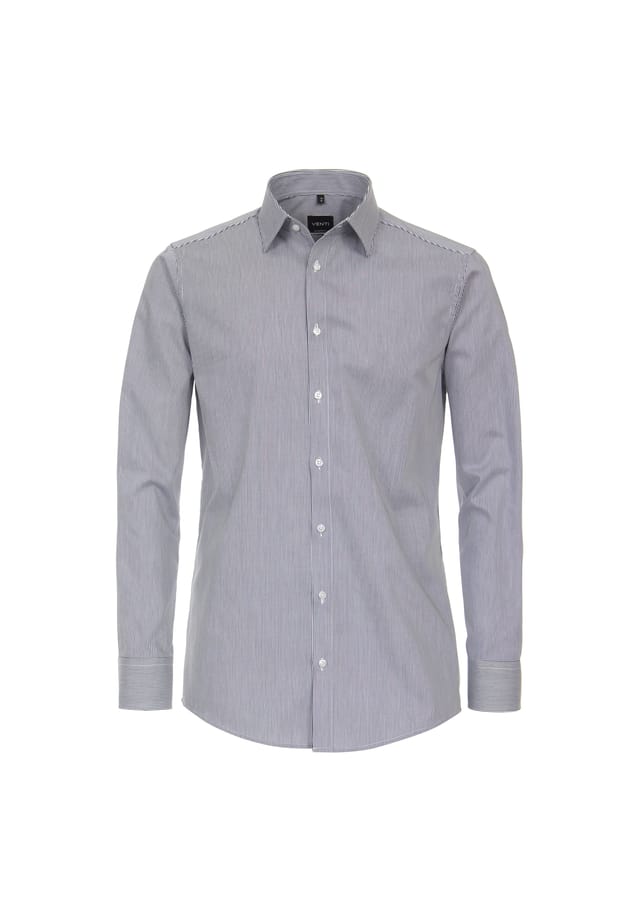 Деловая рубашка в полоску современный крой Venti, синий
Деловая рубашка в полоску современный крой Venti, синий