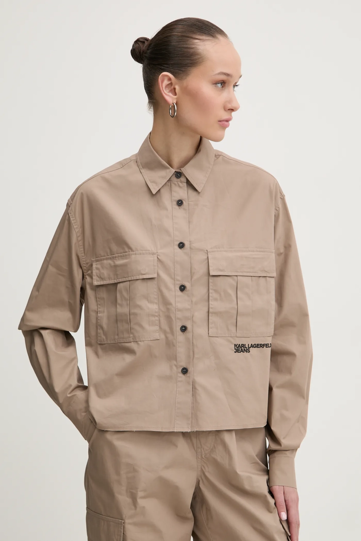 Рубашка Karl Lagerfeld Jeans, бежевый
Рубашка Karl Lagerfeld Jeans, бежевый