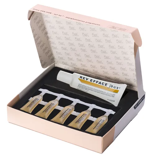 Rev Efface Depigmenting Treatment Kit Дневной крем 30 мл + 5 флаконов на ночь
Rev Efface Depigmenting Treatment Kit Дневной крем 30 мл + 5 флаконов на ночь