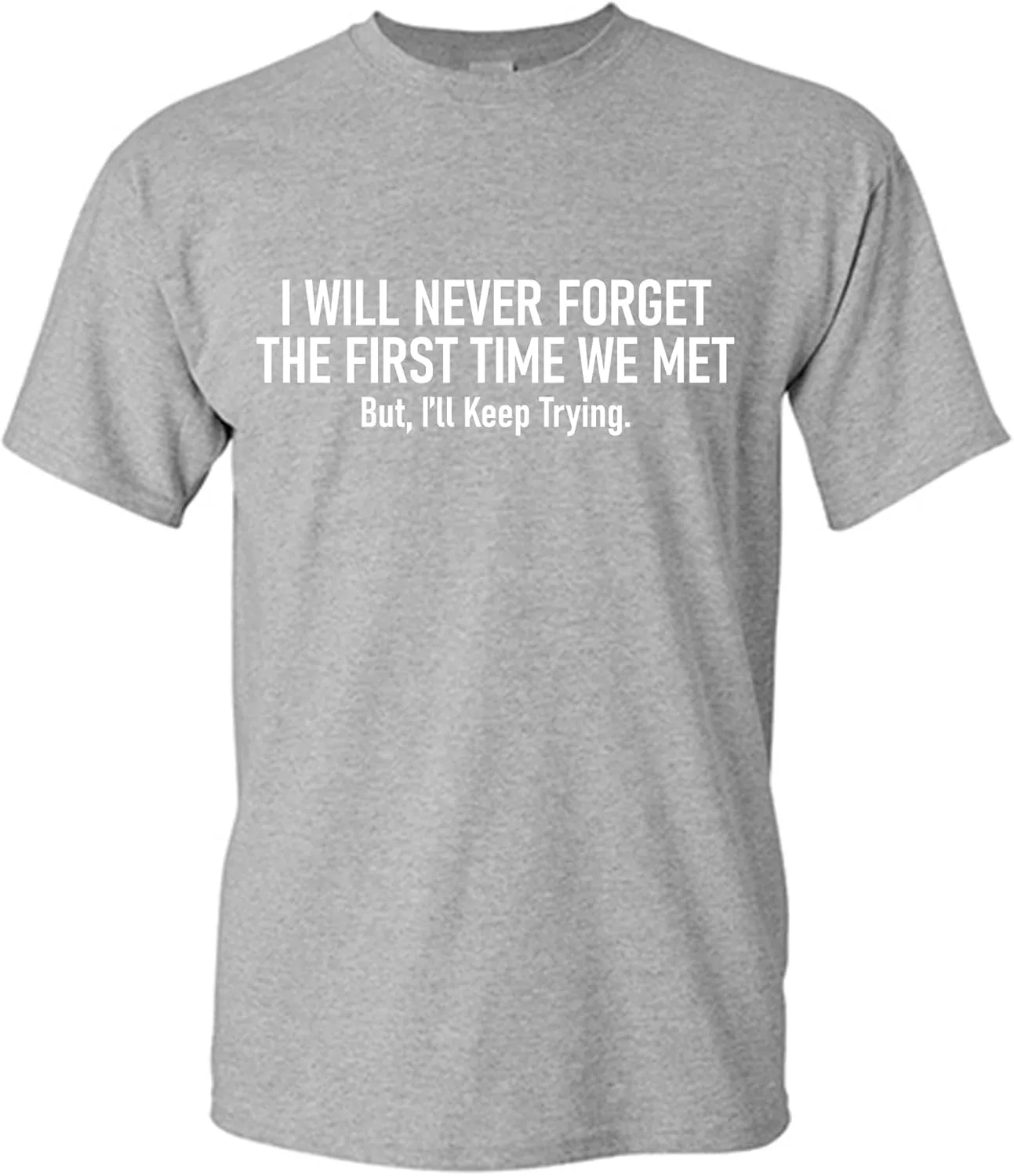 Футболка The First Time We Met Humor с принтом Feelin Good Tees
Футболка The First Time We Met Humor с принтом Feelin Good Tees