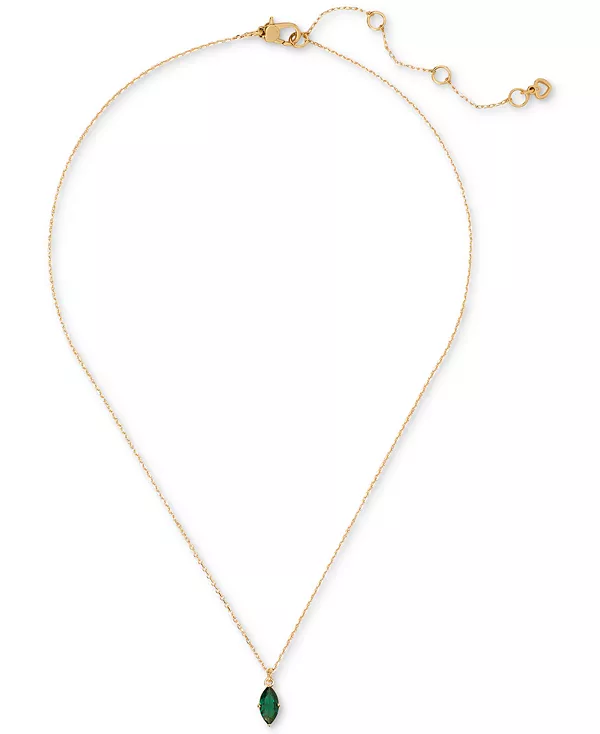 Фирменное ожерелье с подвеской-солитером, 16 дюймов + удлинитель 3 дюйма Kate Spade New York, emerald
Фирменное ожерелье с подвеской-солитером, 16 дюймов + удлинитель 3 дюйма Kate Spade New York, emerald