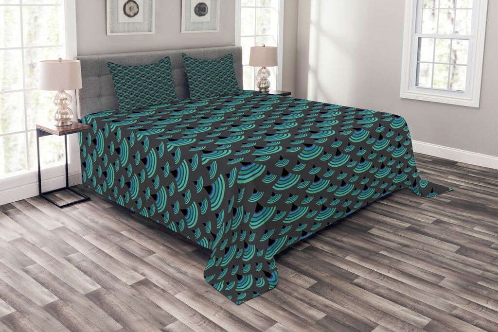 ABAKUHAUS Комплект покрывала Geometric, триповые полукруги, комплект с наволочками, моющийся, для односпальных кроватей 220 x 220 см, антрацитово-серый нефритовый зеленый
ABAKUHAUS Комплект покрывала Geometric, триповые полукруги, комплект с наволочками, моющийся, для односпальных кроватей 220 x 220 см, антрацитово-серый нефритовый зеленый