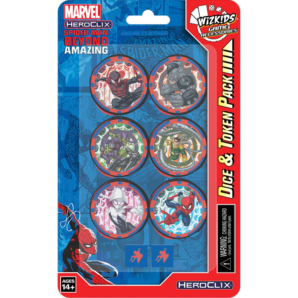 Миниатюра WizKids/NECA Marvel HeroClix: Spider-Man Beyond Amazing - Dice & Token Pack
Миниатюра WizKids/NECA Marvel HeroClix: Spider-Man Beyond Amazing - Dice & Token Pack