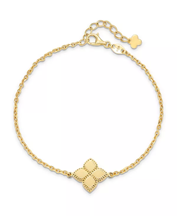 Браслет-Цепочка «Клевер» из 14-каратного золота, длина 6,5–7,5 дюймов, вес около 2,4 грамма Devata, gold
Браслет-Цепочка «Клевер» из 14-каратного золота, длина 6,5–7,5 дюймов, вес около 2,4 грамма Devata, gold